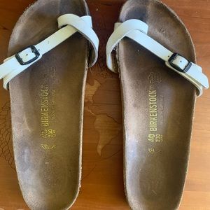 White Piazza Birkenstocks size 40 US 10